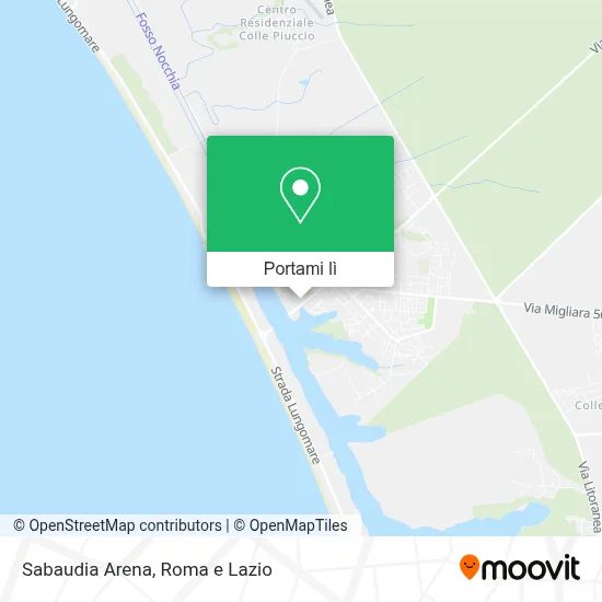 Mappa Sabaudia Arena