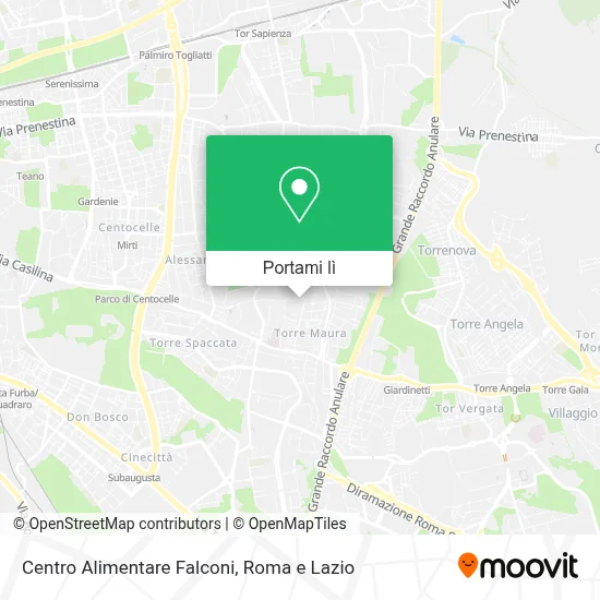 Mappa Centro Alimentare Falconi