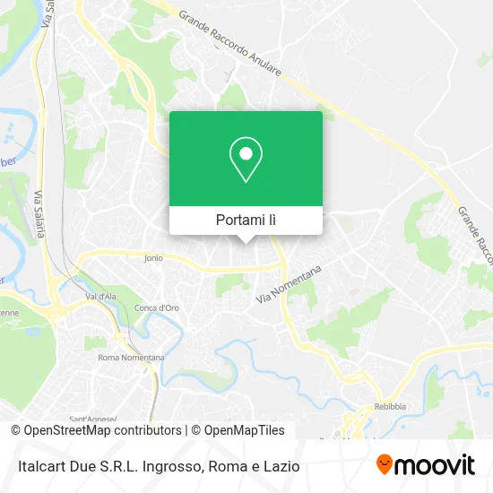 Mappa Italcart Due S.R.L. Ingrosso