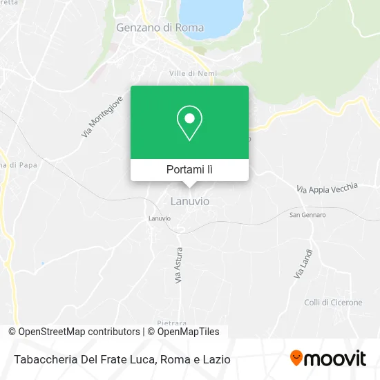 Mappa Tabaccheria Del Frate Luca