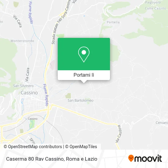 Mappa Caserma 80 Rav Cassino