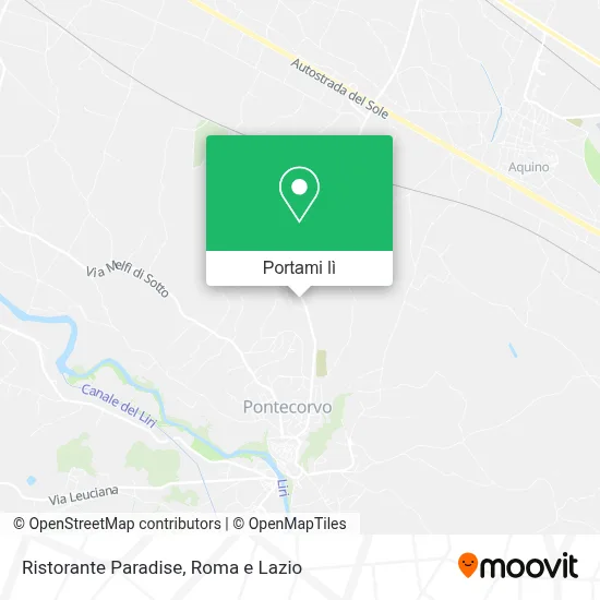 Mappa Ristorante Paradise