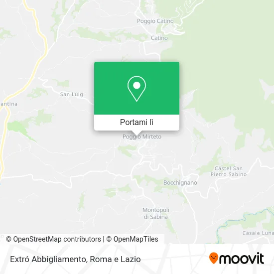 Mappa Extró Abbigliamento