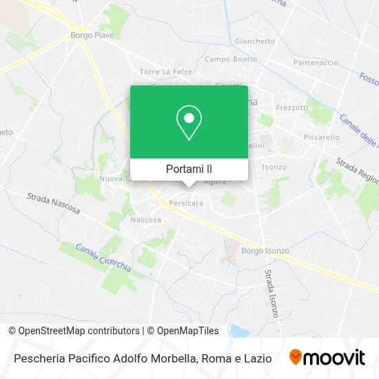 Mappa Pescheria Pacifico Adolfo Morbella