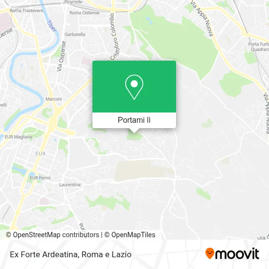 Mappa Ex Forte Ardeatina