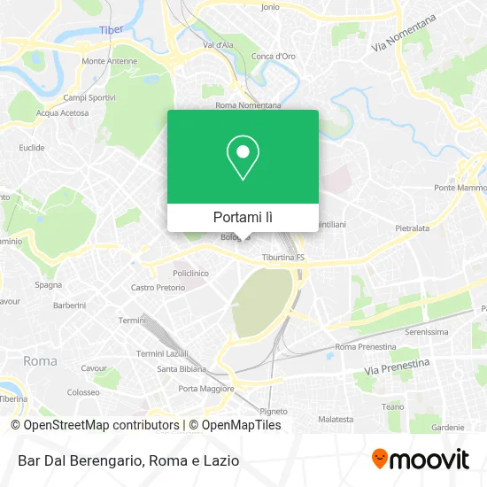 Mappa Bar Dal Berengario
