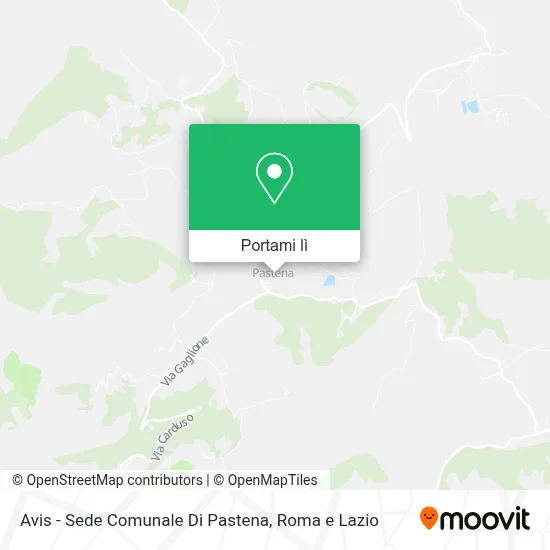 Mappa Avis - Sede Comunale Di Pastena