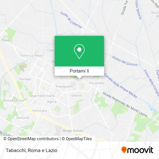 Mappa Tabacchi