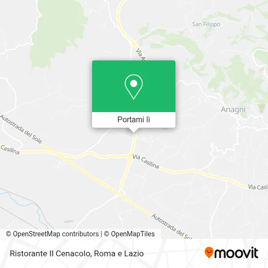 Mappa Ristorante Il Cenacolo