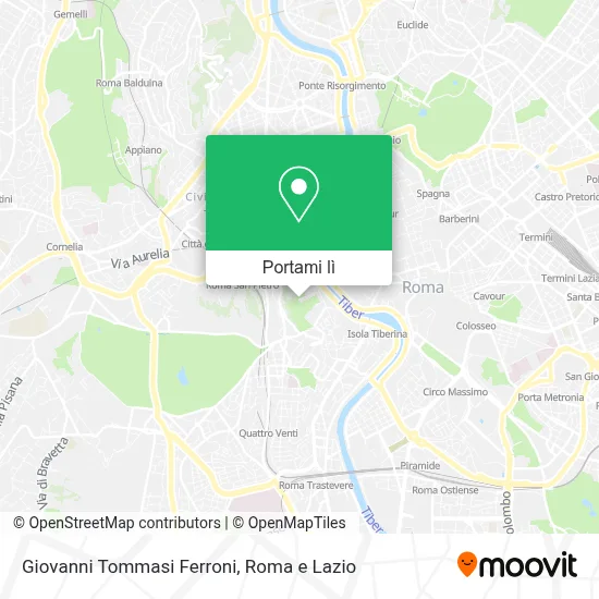 Mappa Giovanni Tommasi Ferroni