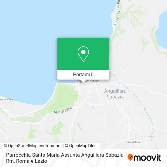 Mappa Parrocchia Santa Maria Assunta Anguillara Sabazia-Rm