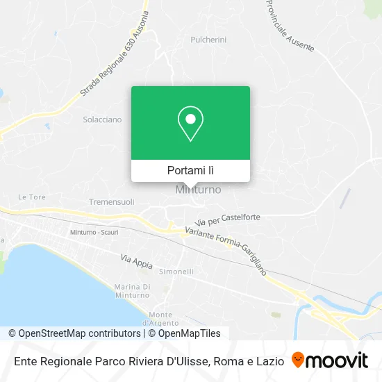 Mappa Ente Regionale Parco Riviera D'Ulisse