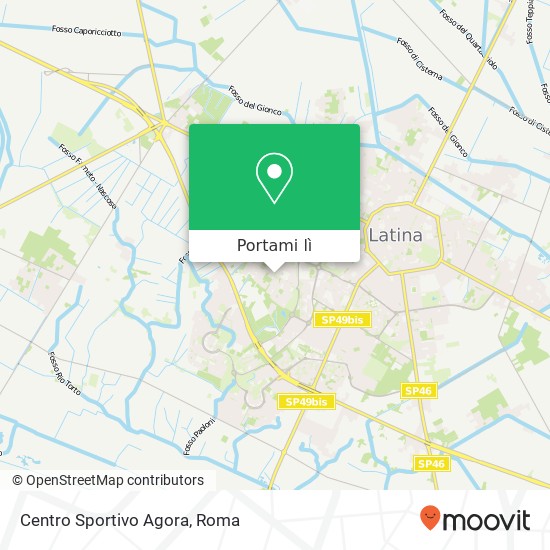 Mappa Centro Sportivo Agora
