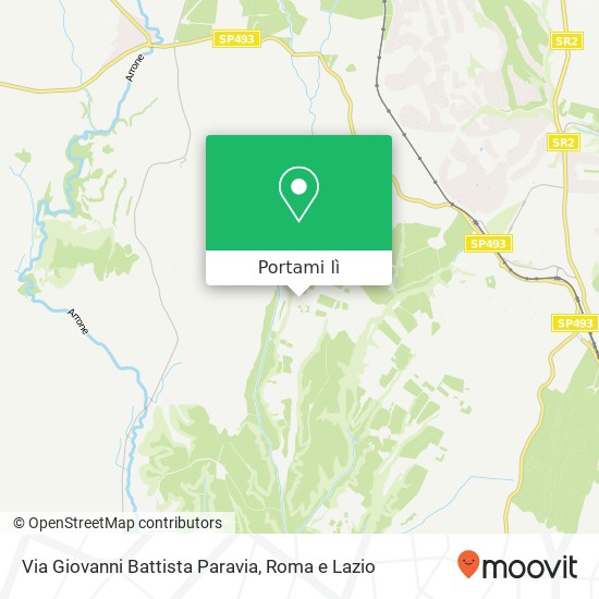 Mappa Via Giovanni Battista Paravia
