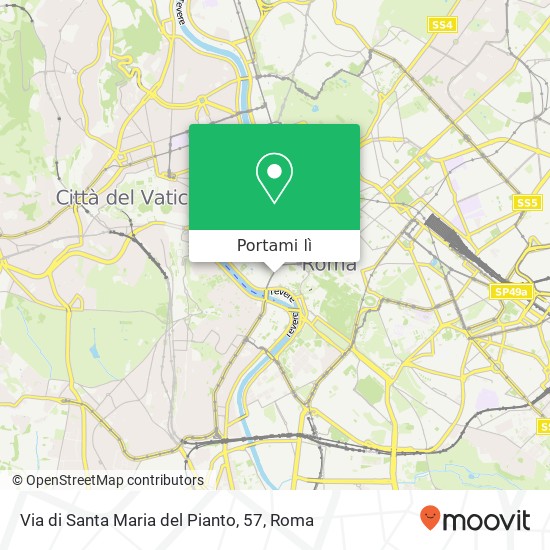 Mappa Via di Santa Maria del Pianto, 57