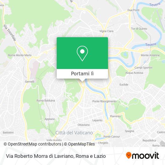 Mappa Via Roberto Morra di Lavriano