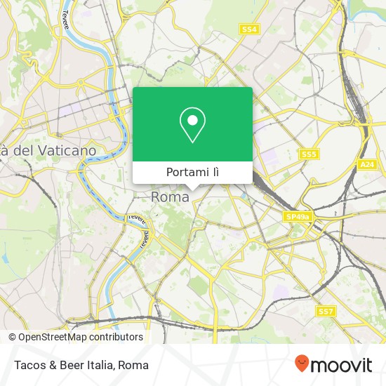 Mappa Tacos & Beer Italia