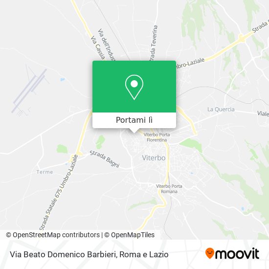Mappa Via Beato Domenico Barbieri