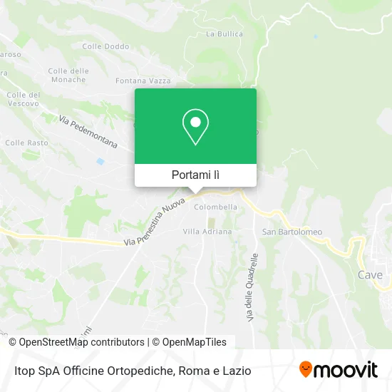 Mappa Itop SpA Officine Ortopediche