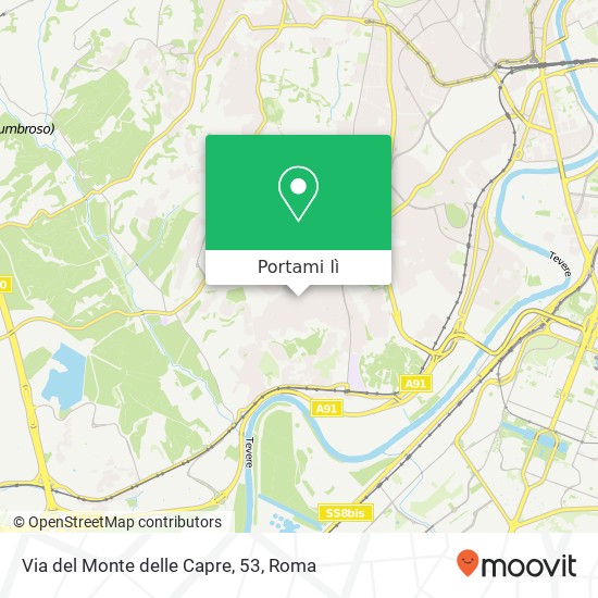 Mappa Via del Monte delle Capre, 53