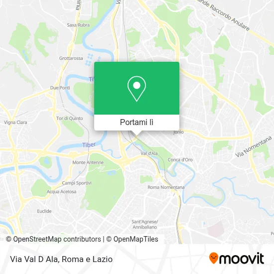 Mappa Via Val D Ala