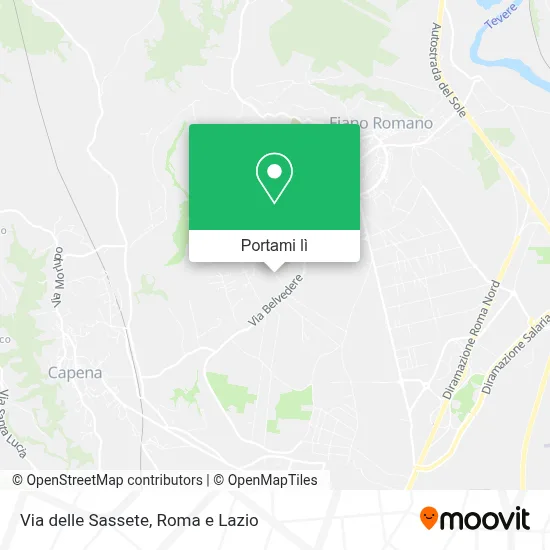 Mappa Via delle Sassete