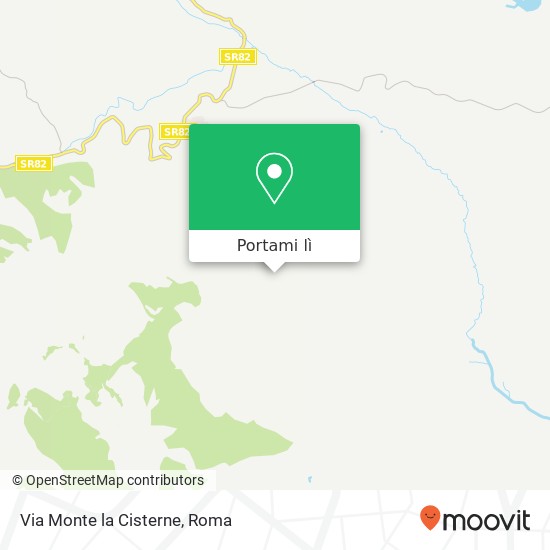 Mappa Via Monte la Cisterne