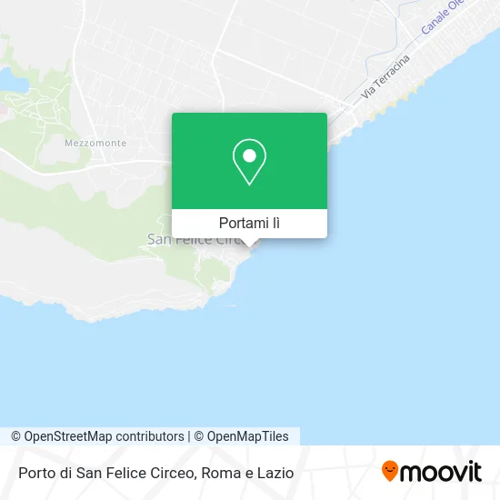 Mappa Porto di San Felice Circeo