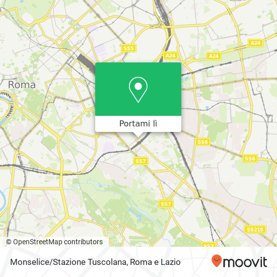 Mappa Monselice/Stazione Tuscolana
