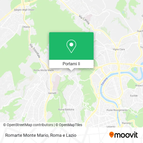 Mappa Romarte Monte Mario