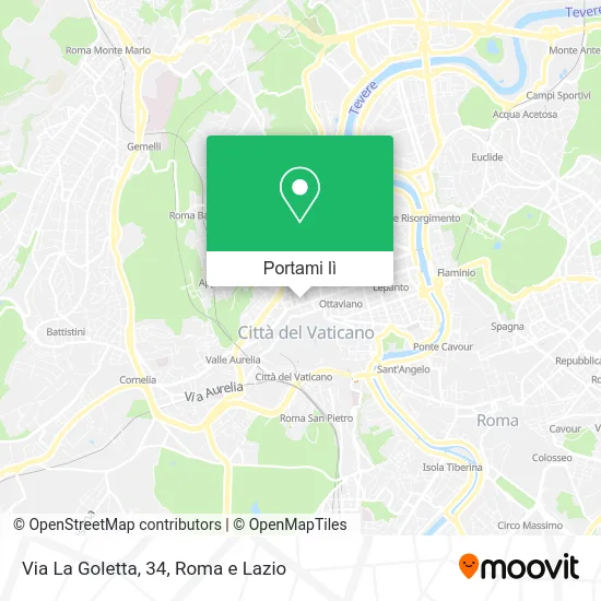 Mappa Via La Goletta, 34