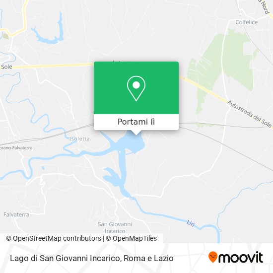 Mappa Lago di San Giovanni Incarico