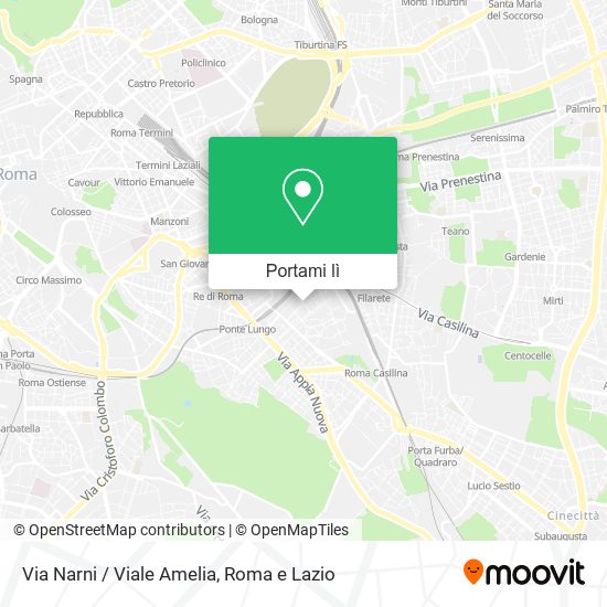 Mappa Via Narni / Viale Amelia