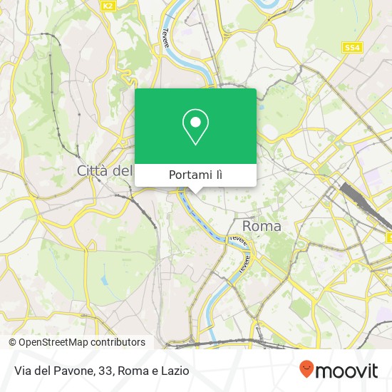 Mappa Via del Pavone, 33