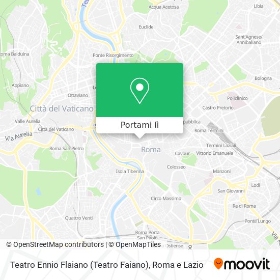 Mappa Teatro Ennio Flaiano (Teatro Faiano)