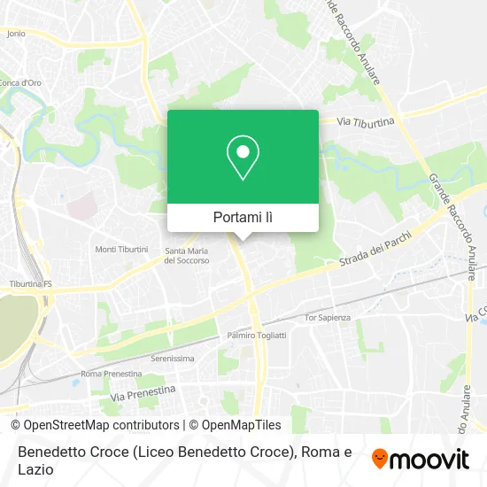 Mappa Benedetto Croce (Liceo Benedetto Croce)