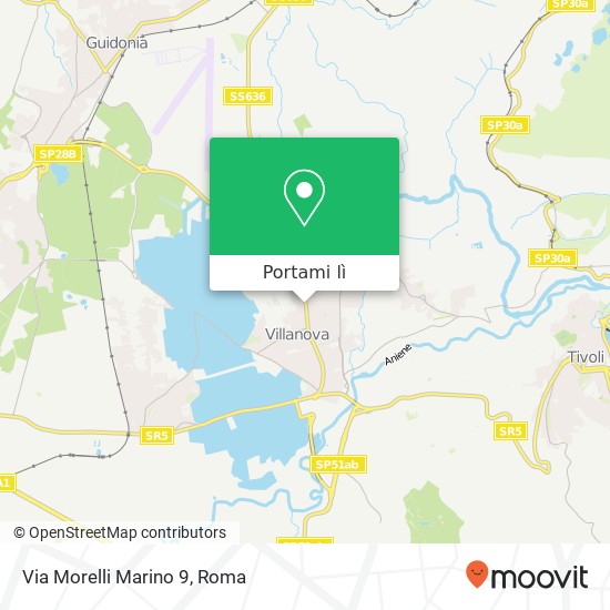 Mappa Via Morelli Marino 9