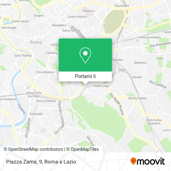 Mappa Piazza Zama, 9