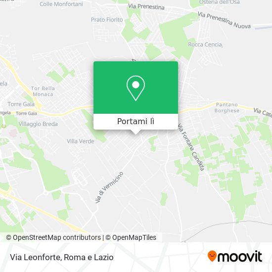 Mappa Via Leonforte