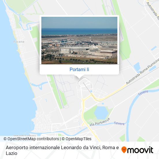 Mappa Aeroporto internazionale Leonardo da Vinci