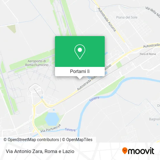 Mappa Via Antonio Zara