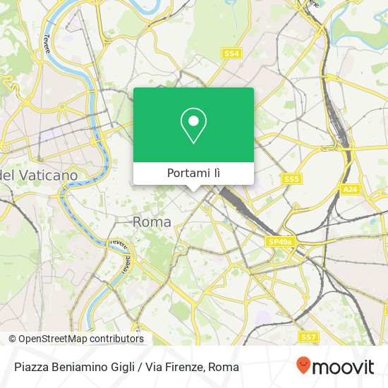 Mappa Piazza Beniamino Gigli / Via Firenze