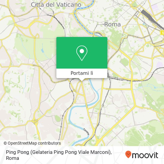 Mappa Ping Pong (Gelateria Ping Pong Viale Marconi)