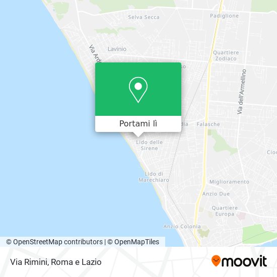 Mappa Via Rimini