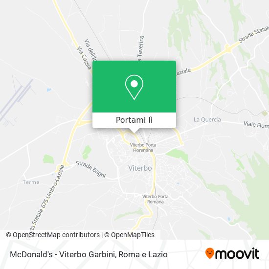 Mappa McDonald's - Viterbo Garbini