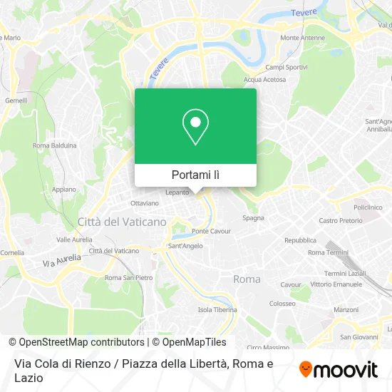 Mappa Via Cola di Rienzo / Piazza della Libertà