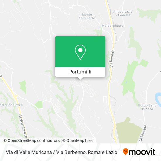 Mappa Via di Valle Muricana / Via Berbenno