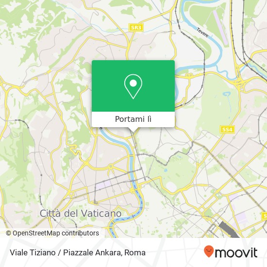 Mappa Viale Tiziano / Piazzale Ankara