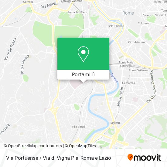 Mappa Via Portuense / Via di Vigna Pia