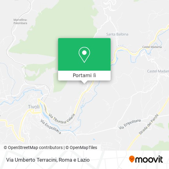 Mappa Via Umberto Terracini